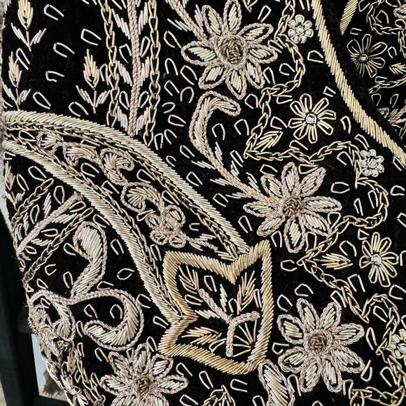 NWT Free People Giselle Velvet Beaded Vest. Size Small. - Picture 6 of 7